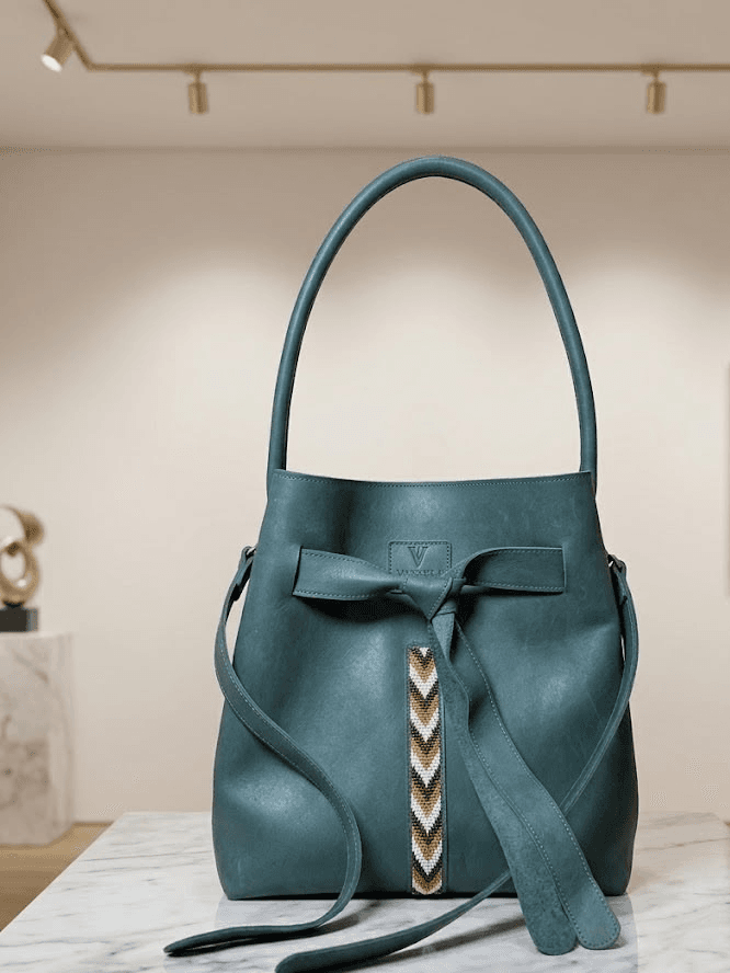 Pumzi Carryall relaxed textile tote on cream background